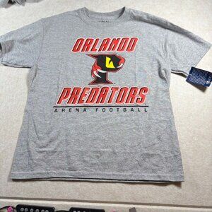 Orlando Predators Arena Football T-Shirt Youth Large 14/16 Gildan Gray AFL NWT